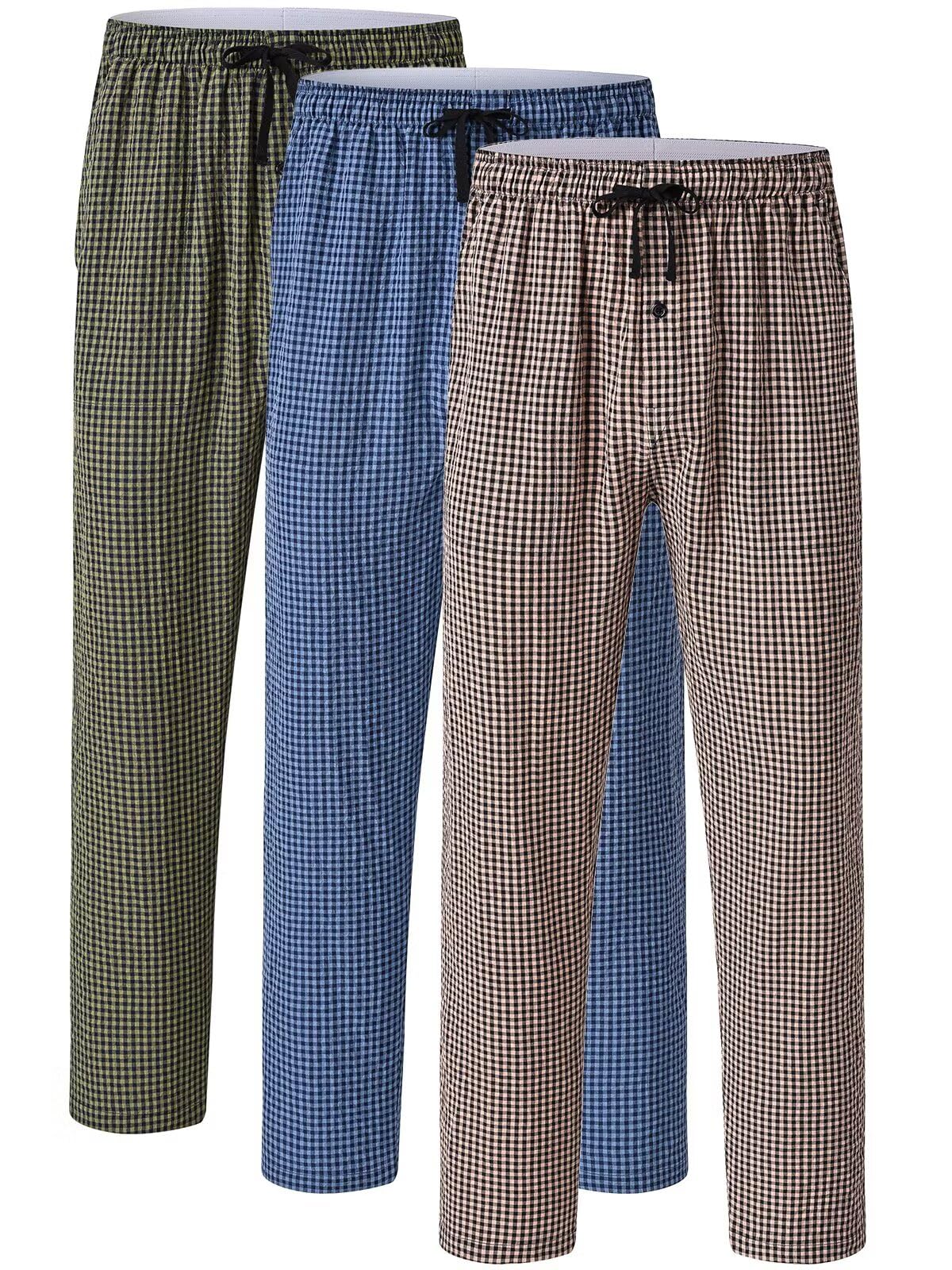 yuyangdpb Men's 3-Pack Pajama Pants