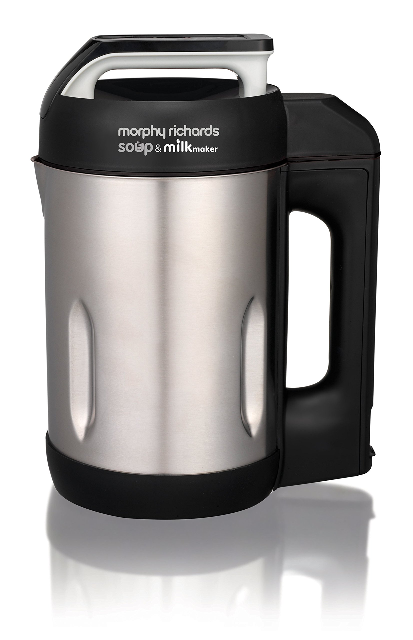 Morphy Richards - 501000 - Soup maker pour soupe et lait - 1,6 L, 1000 W - Acier brossé Robot à soupe et à lait végétal brossé