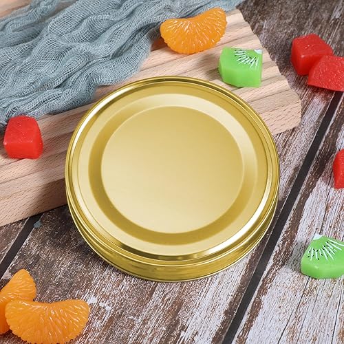 Miniatura 3 de Uiifan 2 tapas de acero inoxidable 304 para frascos de repuesto, a prueba de óxido, a prueba de fugas, tapas de metal herméticas y reutilizables