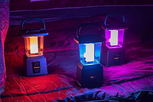 Miniatura 7 de Enbrighten Linterna recargable LED de doble potencia que cambia de color, banco de energía USB, 4400 mAh, 650 lúmenes, regulable, 425 horas, ideal