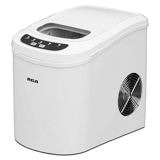 RCA Compact Ice Maker, White