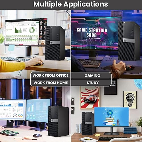 Miniatura 5 de Dell Torre Gaming PC de sobremesa - Intel Core i5-7500 7ª generación 3.4GHz - 16 GB DDR4 RAM - 256 GB SSD - GeForce GT 1030 - Teclado y mouse RGB -