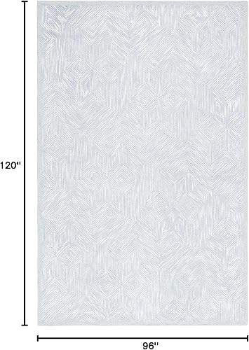 Miniatura 2 de Safavieh Soho Collection SOH127M - Alfombra de lana y viscosa contemporánea hecha a mano de 8 x 10 pies color azulgris