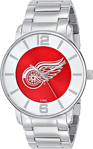 Game Time Reloj NHL-AP-DET All-Pro Hombre - Detroit Red Wings, Rojo (Detroit Red Wings), Game Time Reloj NHL All Pro Slim Case para hombre