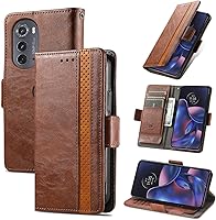 Vista 22 de Funda para Honor X7, Funda para Honor Play 30+ Plus Funda de piel sintética con ranuras para tarjetas Funda con soporte abatible Rojo