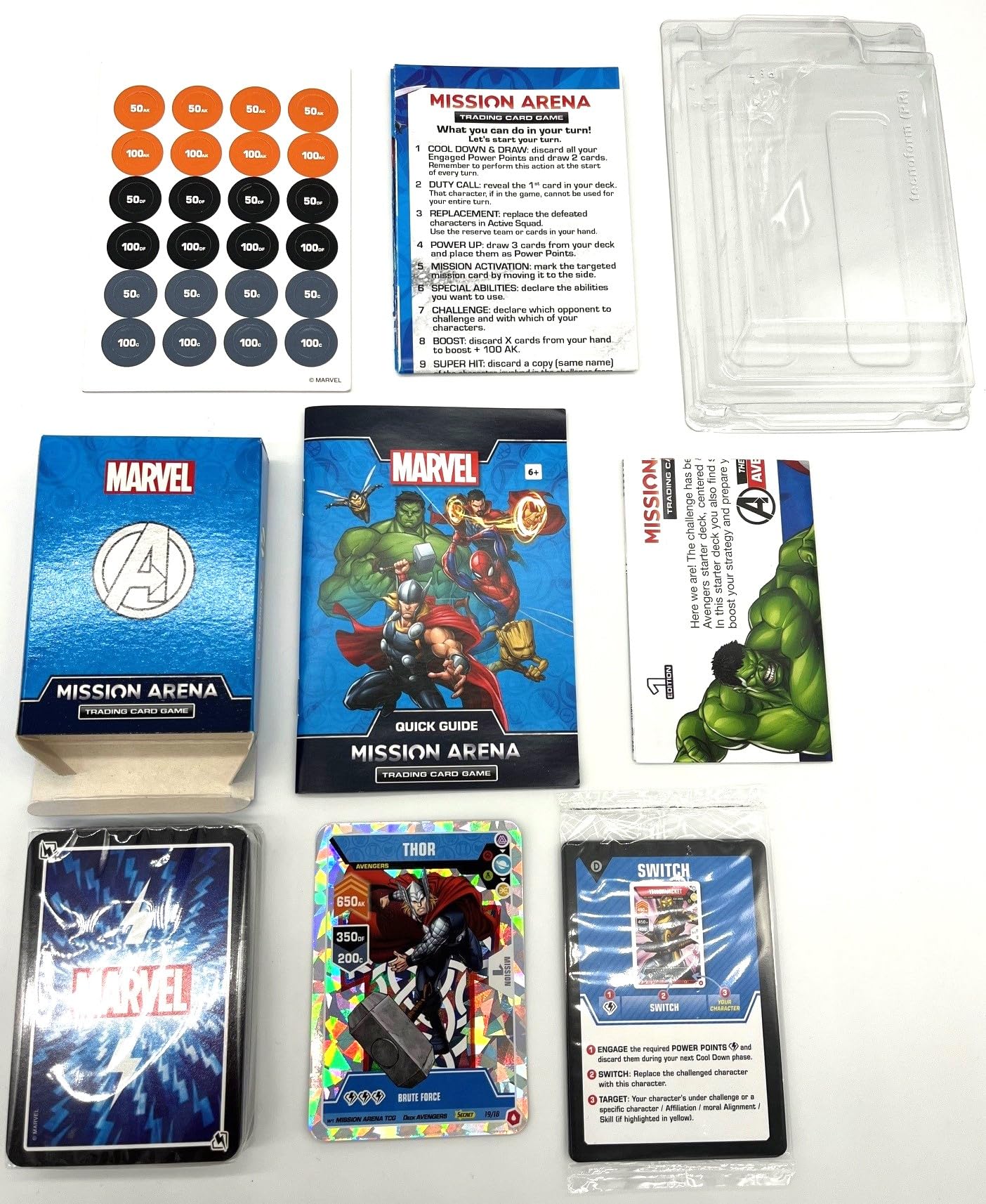 KAPTOYS MARVEL MISSION ARENA TRADING CARD GAME - STARTER DECK (56