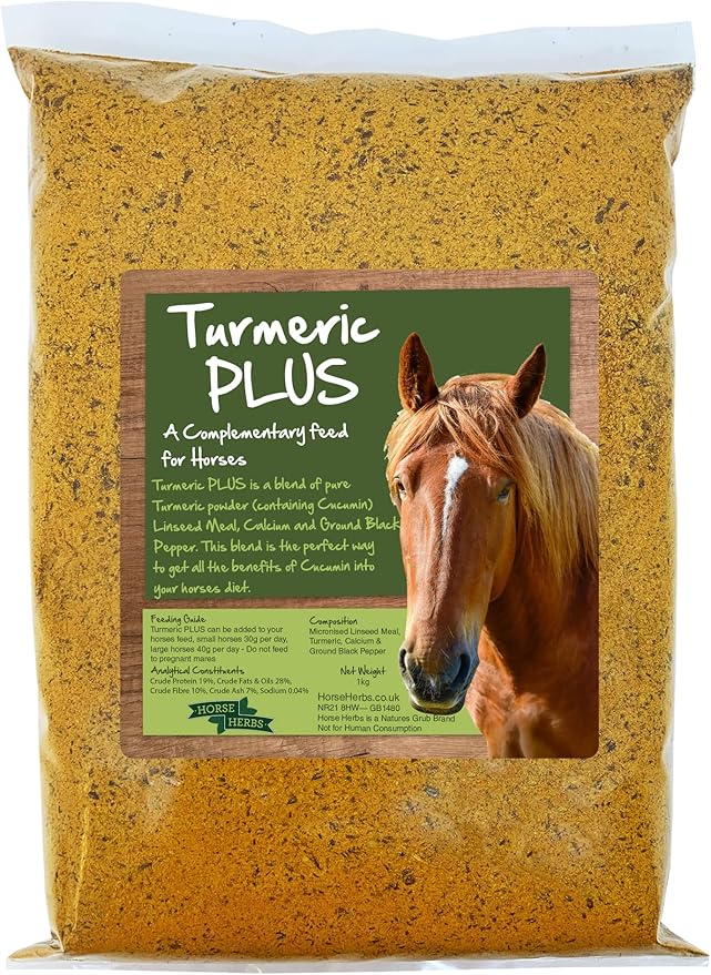 Horse Herbs Turmeric PLUS Supplement, Black Pepper, Micronised