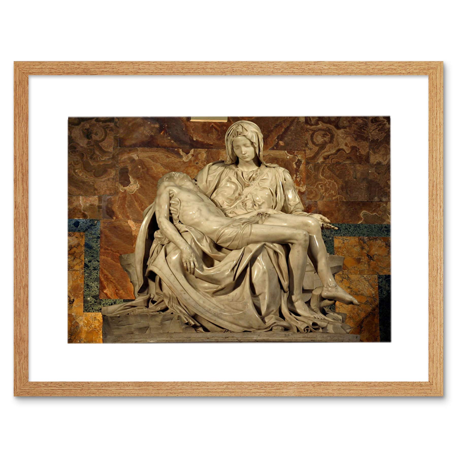 Wee Blue Coo MICHELANGELO PIETA 1499 PAINTING FRAME ART PRINT PICTURE F12X524