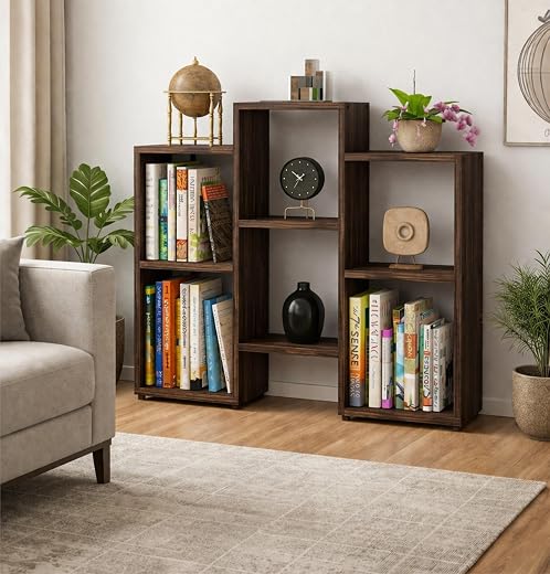 Enigmatic Woodworks Wooden Large Open Bookshelf Multipurpose for Home Rack Showcase Organizer for Living Room I Study Room...