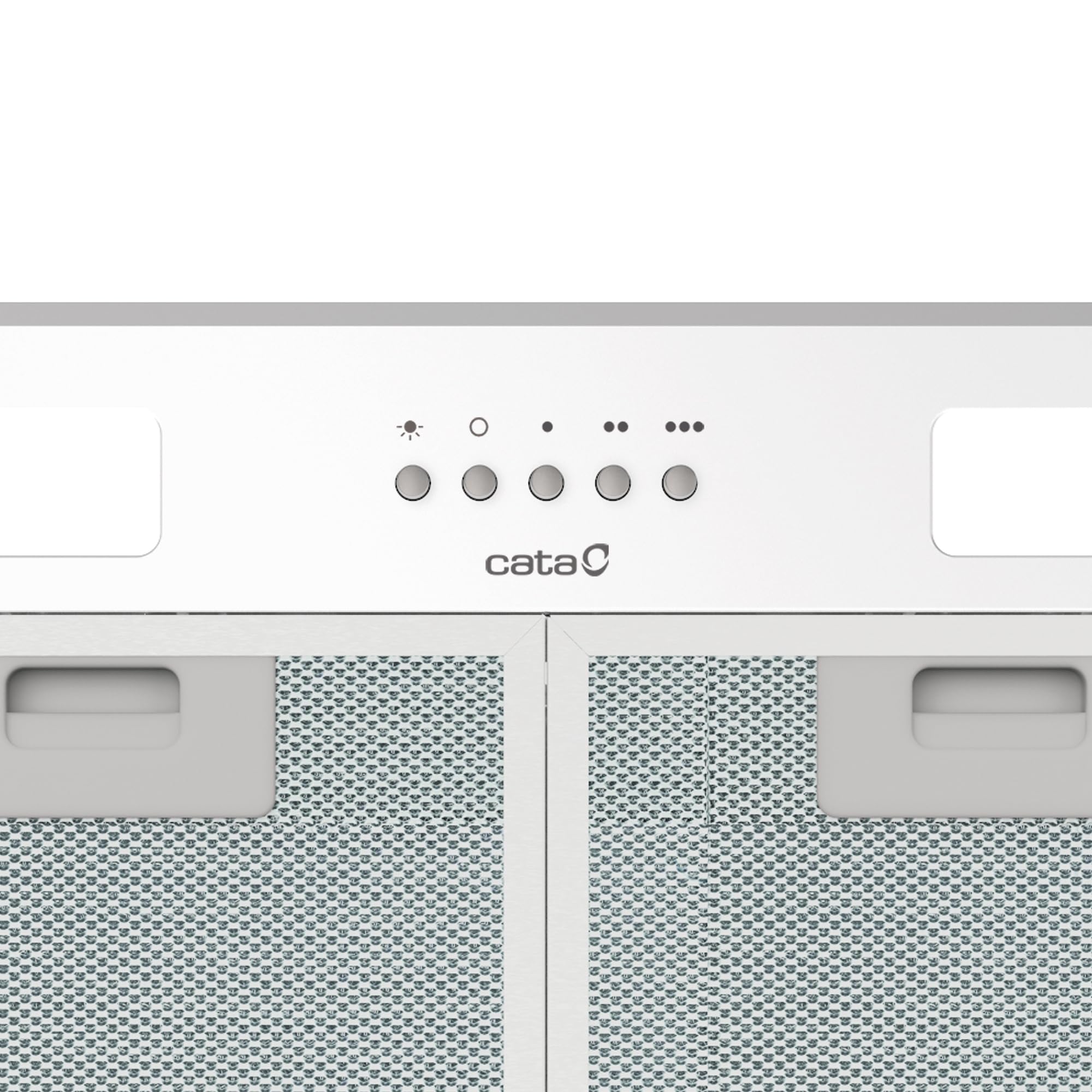 Cata GT PLUS 45 WH/M zintegrowany okap kuchenny z 3 prędkościami wyciągania, mechaniczny panel sterowania, silnik BT2, oświetlenie taśmy LED, szerokość 60 cm, wykończenie w kolorze białym