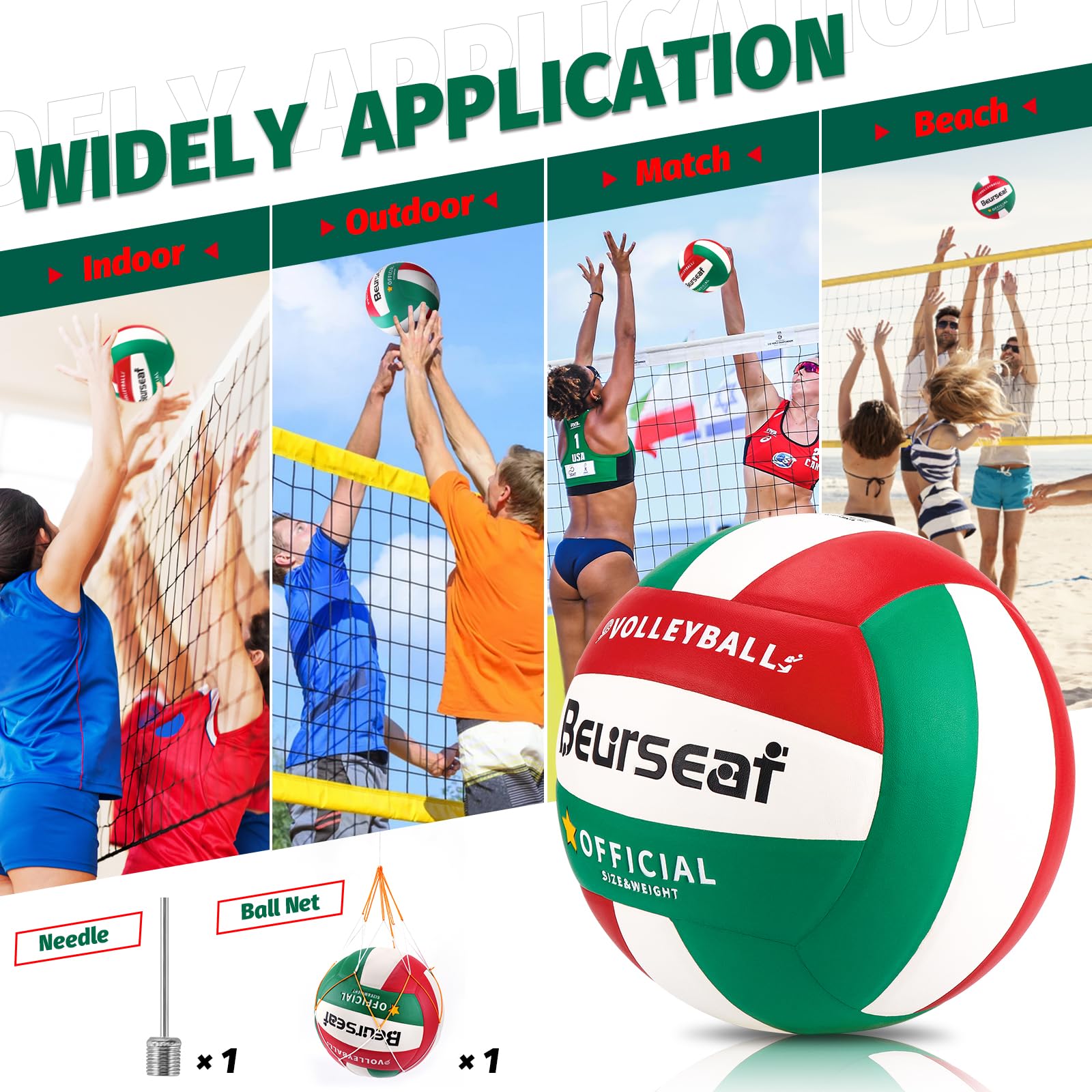 Pallone Da Pallavolo Wuzfully Taglia 5 - Morbido Per Bambini E Adulti, Interni Ed Esterni - Foto 7