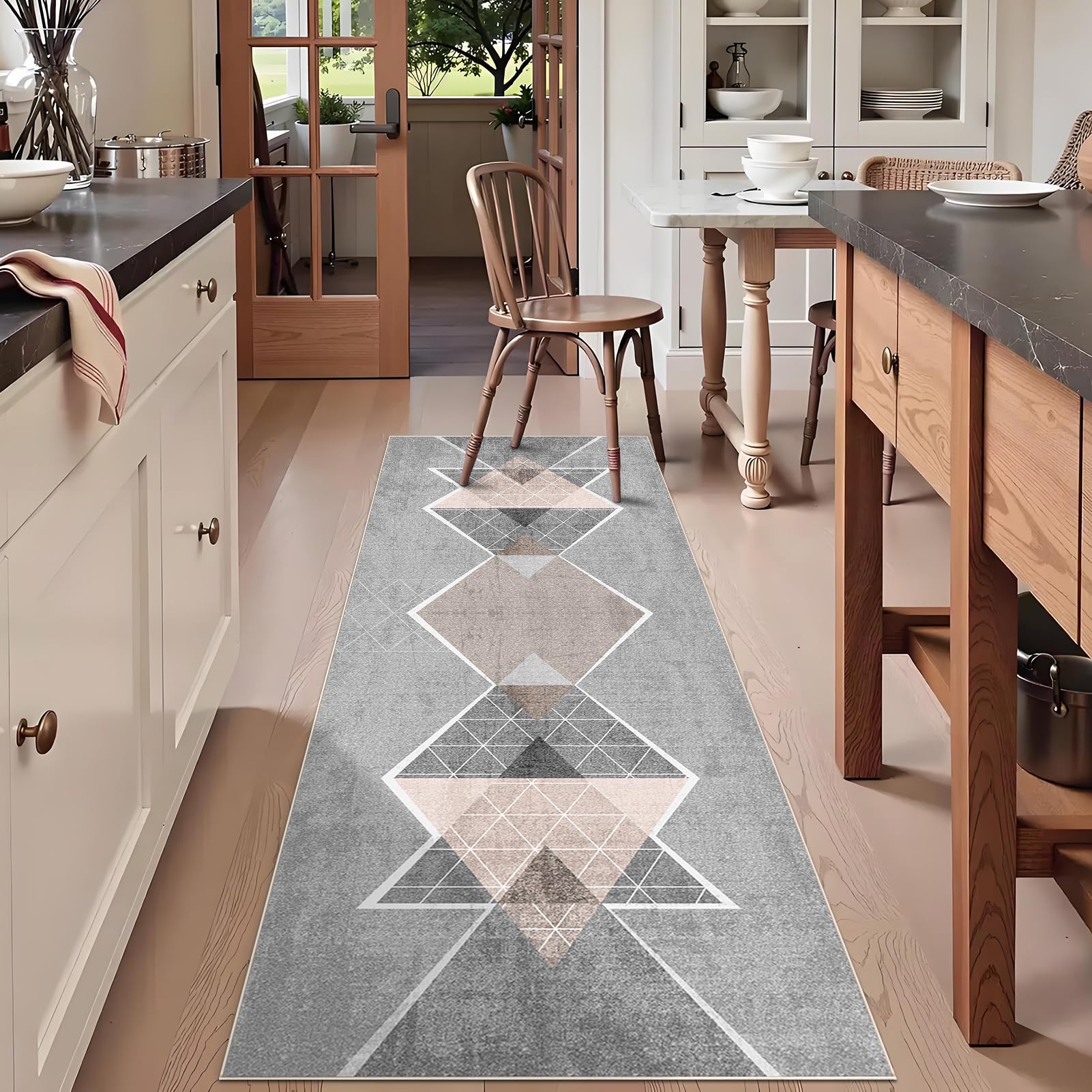 Alfombra de pasillo lavable y antideslizante de 100x250 cm para cocina