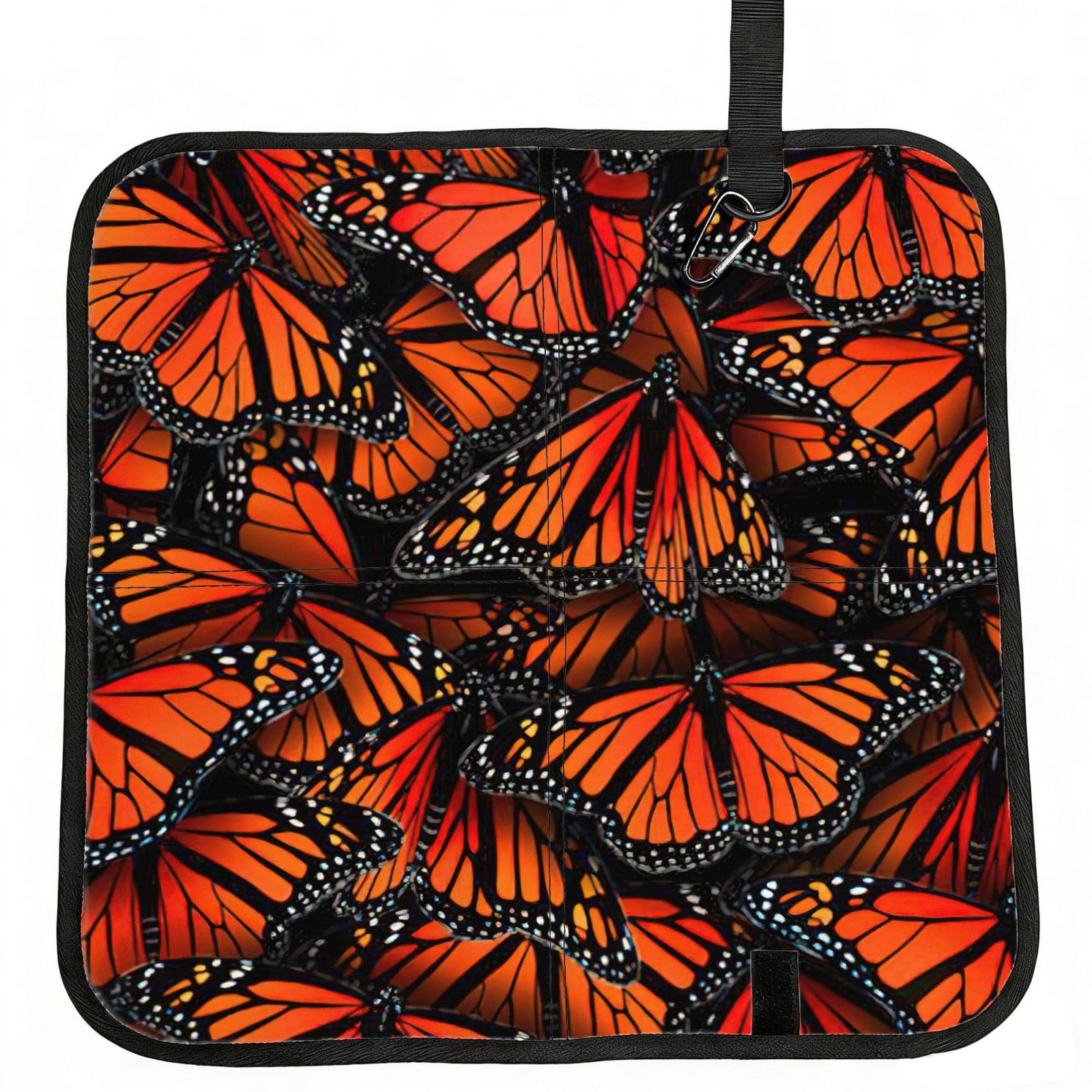 AYYQWE Monarch Butterflies. Print Foldable Seat Cushion Portable Chair Pad Office Commuting Picnic Camping Outdoor