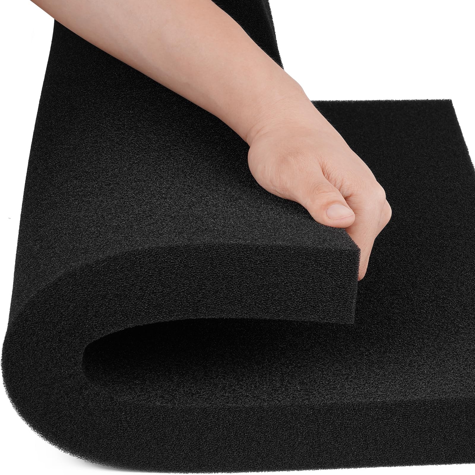 Borlech Aquarium Filter Sponge Pad, Filter Media Foam Sponges, Filter Accessories for Fish Tanks and Ponds (47 x 47 x 4 cm