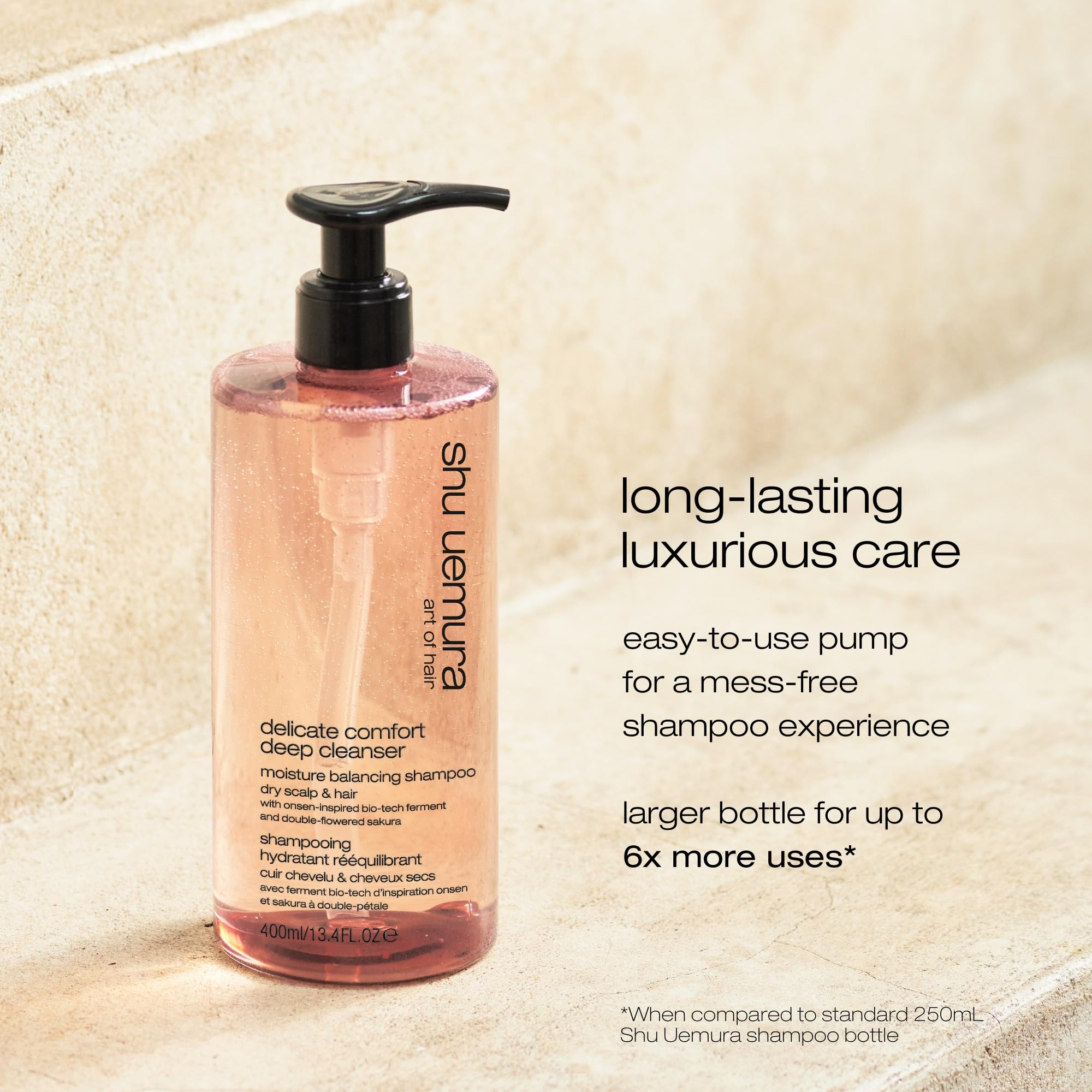 shu uemura art of hair Delicate Comfort Clarifying Shampoo For Dry Scalp & Hair - Cleanses and Softens, With Essential Nutrients and Antioxidants, 13.4 Fl Oz