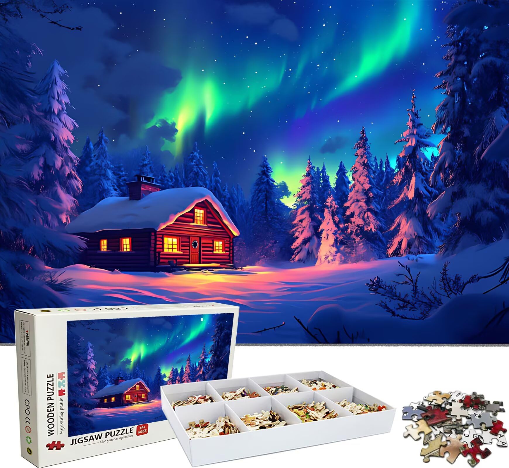 Aurora Cabina Puzzle 3000 Piezas Adultos, Rompecabezas con Letras en la Parte Posterior - Piezas Que Encajan Perfectamente, Reto de Concentración, Regalo para Mujer y Decor Hogar, 122 x 81 cm w0-337