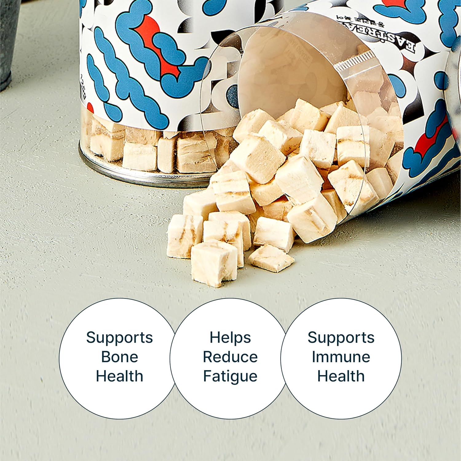 EASTREAT Freeze-Dried Pollack Topper or Treats for Dogs & Cats | Single Ingredient, Wild Caught, Hypoallergenic – 3 Bottles