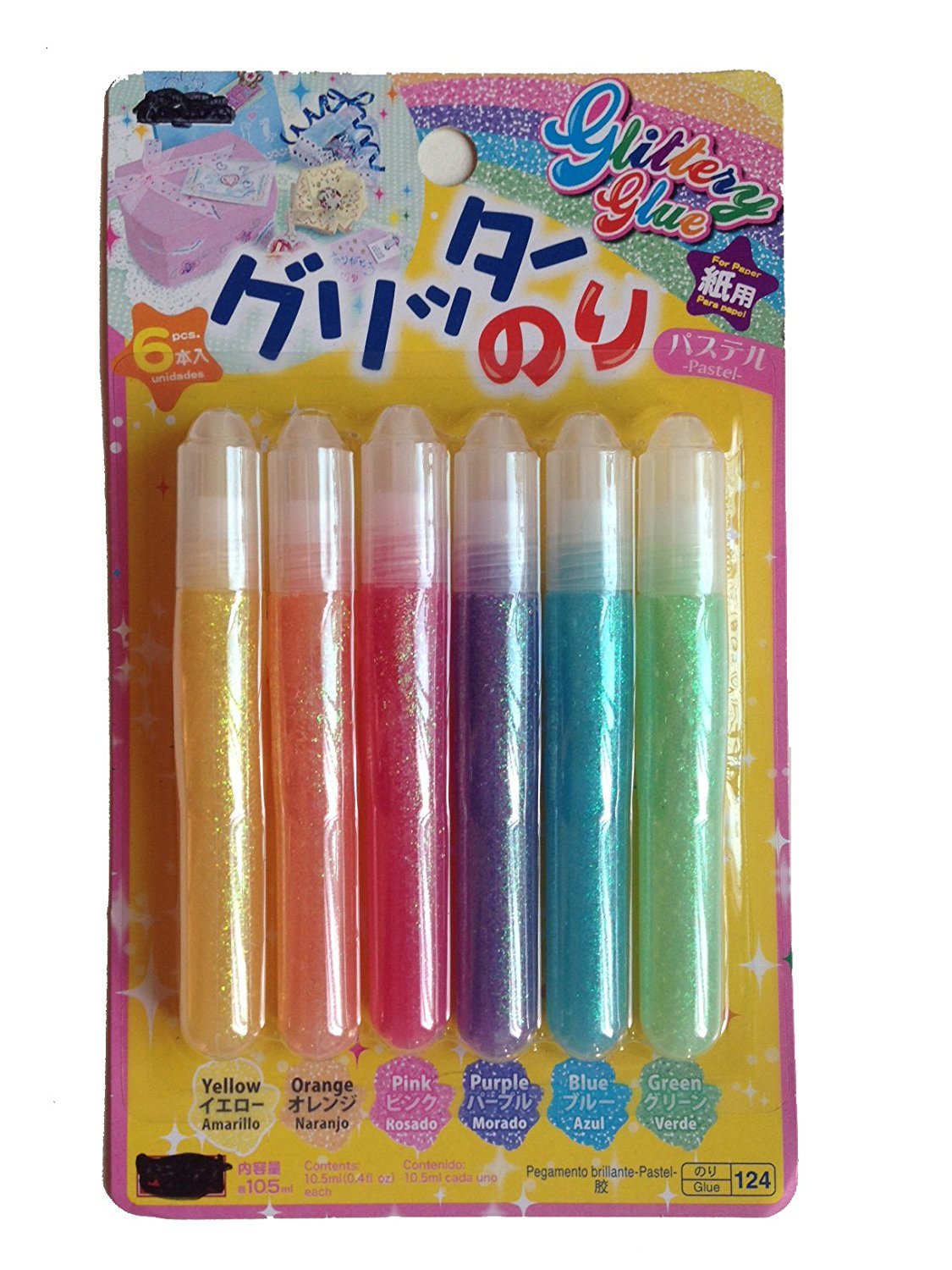 Glitter Glue Glittering Glue Pastel Colors Glue Stick Glue Pen Set of