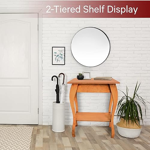 Miniatura 6 de Peaceful Classics Amish - Mesa auxiliar delgada hecha a mano para sala de estar, dormitorio, entrada y pasillo, mesa auxiliar delgada y estrecha con