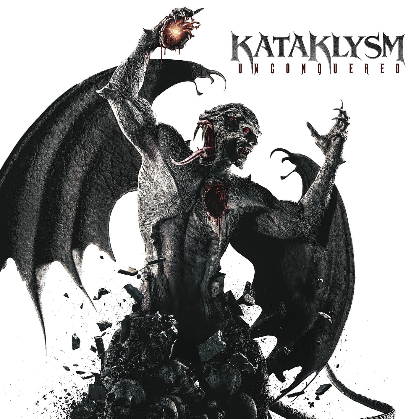 UNCONQUERED (red + black splatter) [VINYL]