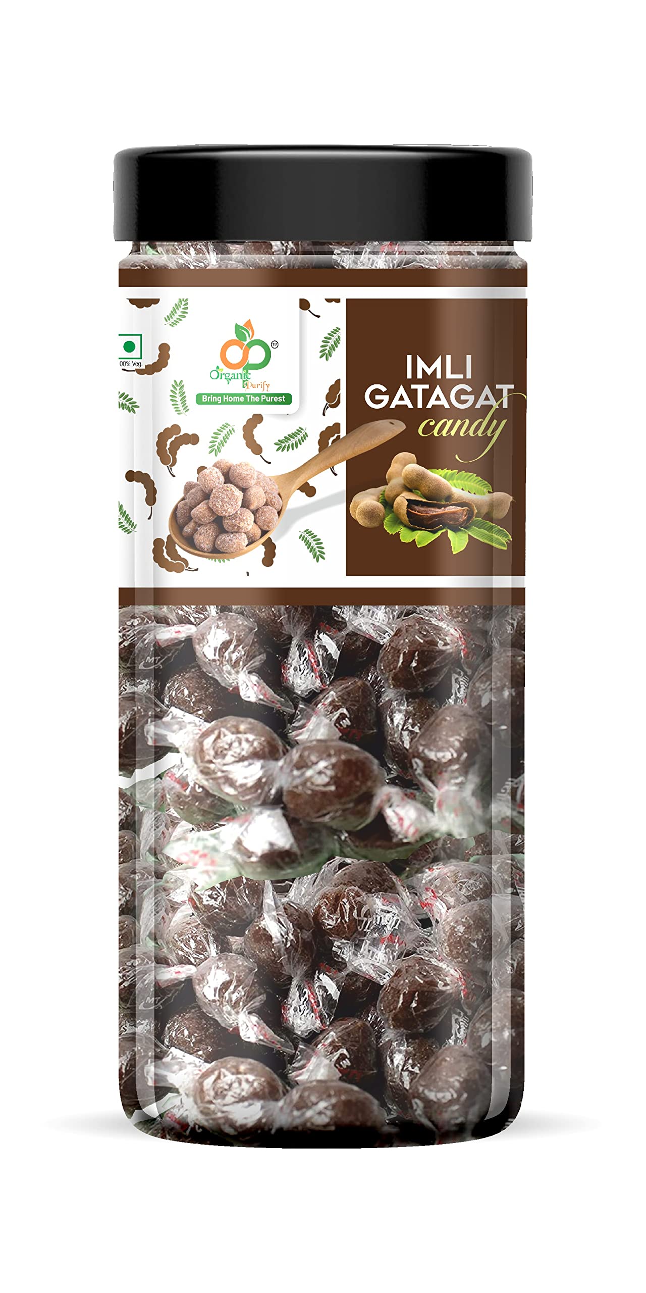 Sponsored Ad - Imli Candy, Khatti, Methi Imli, Tamarind Twist Candy, Tamarind Candy, 500g [Jar pack]