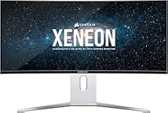 XENEON 34WQHD240-C 34-Inch QD-OLED Curved Gaming Monitor – 3440 x 1440, 240Hz, 0.03ms GtG, G-SYNC Compatible, FreeSync Premium, True Black HDR400, HDMI 2.1, DisplayPort 1.4, USB-C – White