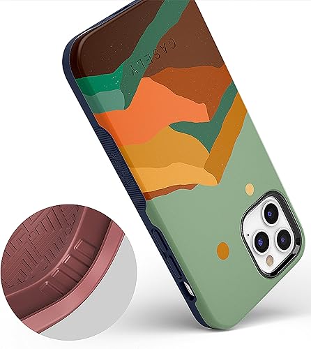 Miniatura 7 de Casely Funda para iPhone 12 Pro Max  Compatible con MagSafe  Endless Peaks  Funda de montaña con bloques de color
