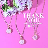 Vista 98 de Round Pendant Necklace, Natural Gemstones, Labradorite, Rainbow Moonstone, Crystal, Rose Quartz, Amethyst, Citrine, Sterling Silver, Handmade