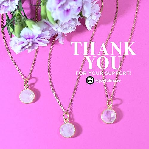 Miniatura 9 de Collar con colgante redondo, piedras preciosas naturales, labradorita, piedra lunar arcoíris, cristal, cuarzo rosa, amatista, citrino, plata de ley