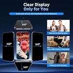 Tempered Glass 4 Way All Angles Privacy Screen Protector for iPhone 16, 360° All Direction Anti-spy Auto-Dust Removal, High Definition, Full Coverage No Bubble Easy Installation 2-Pack