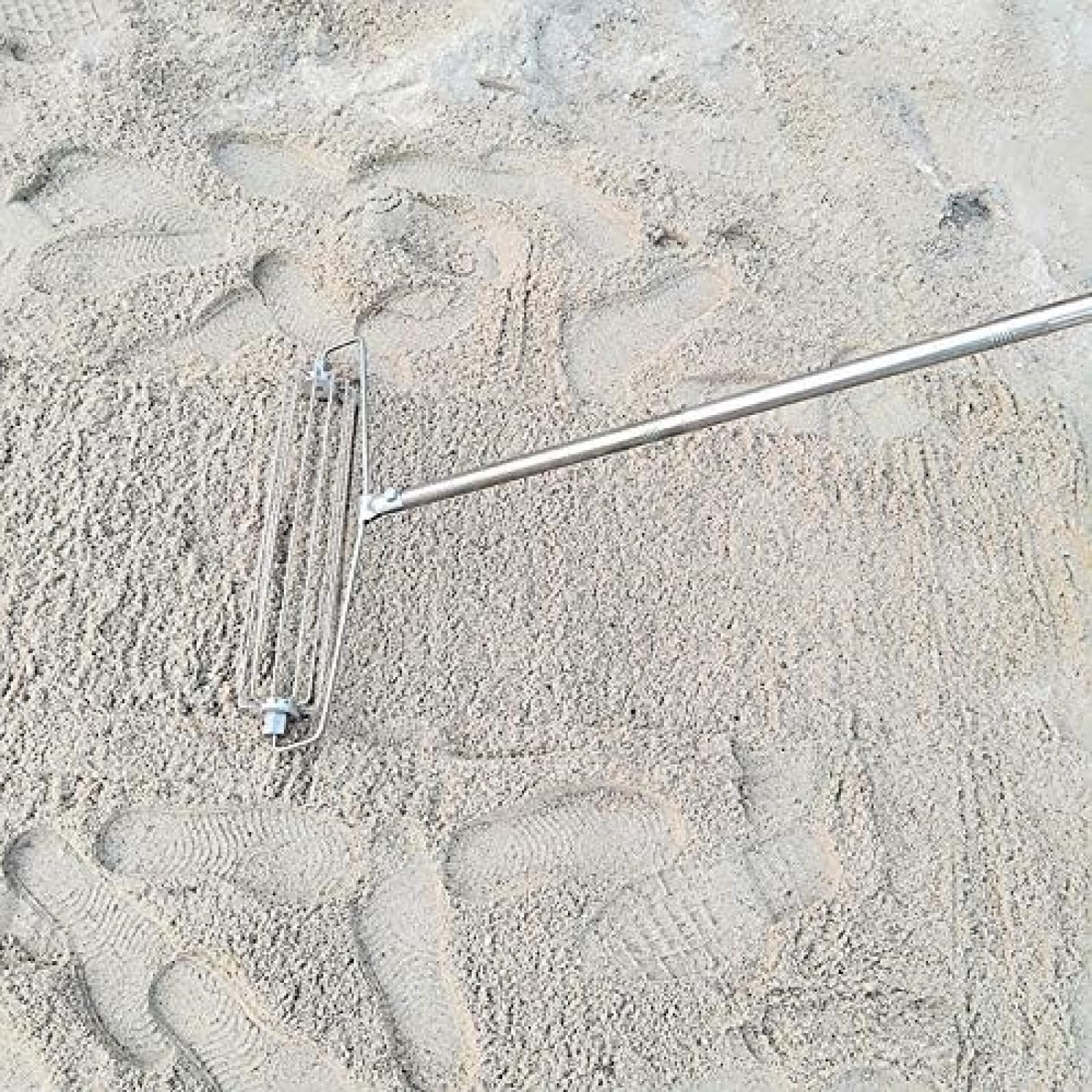 Sprzęt do czyszczenia golfa, grabie do piasku ze stali nierdzewnej, grabie piaskowe do ogrodu, krajobrazu i trawy plażowej