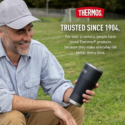 Miniatura 7 de THERMOS ICON SERIES, vaso de acero inoxidable con cierre deslizante, 18 onzas, acero inoxidable mate