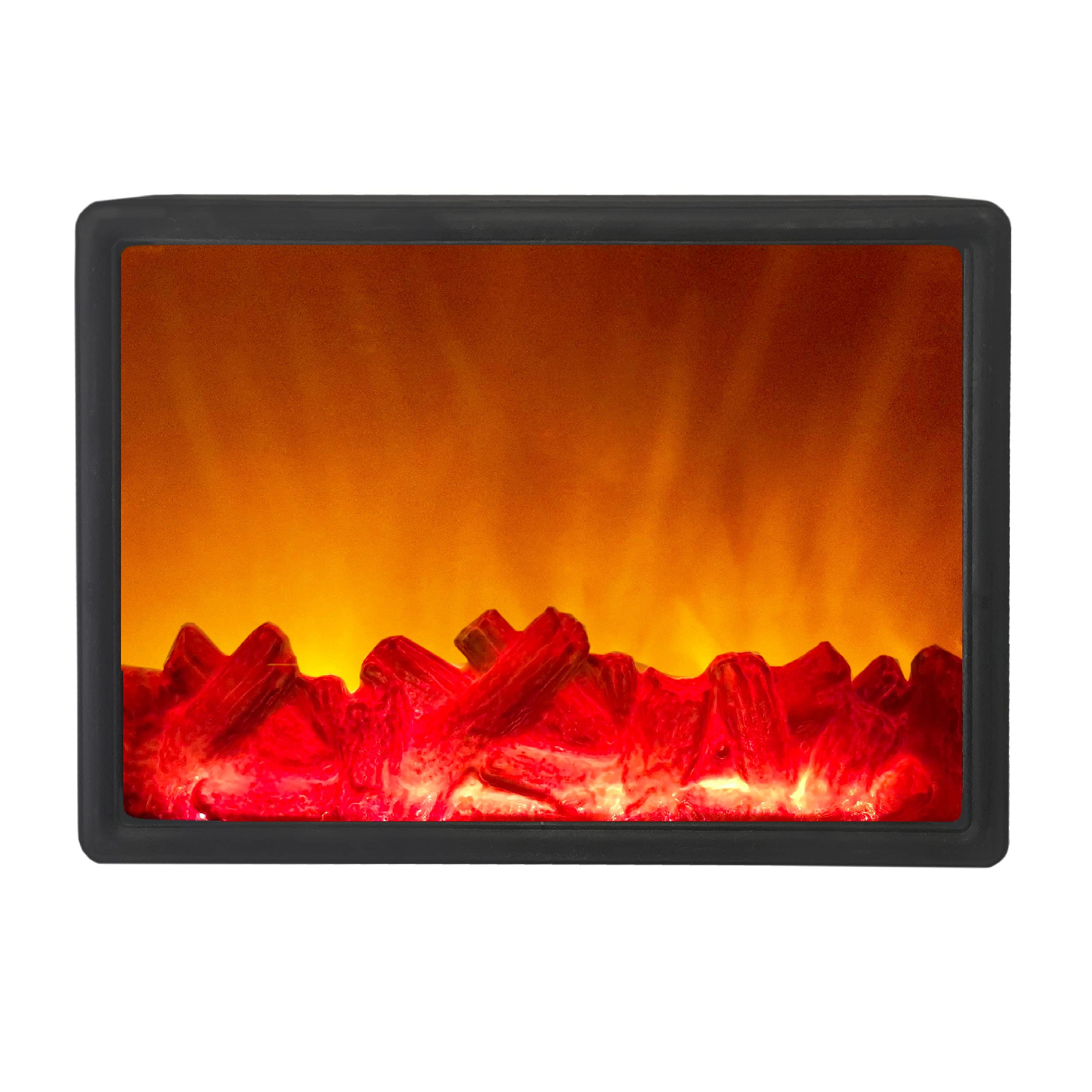 Buy GGICO Wooden USB Operated Portable op Artificial LED Fireplace with