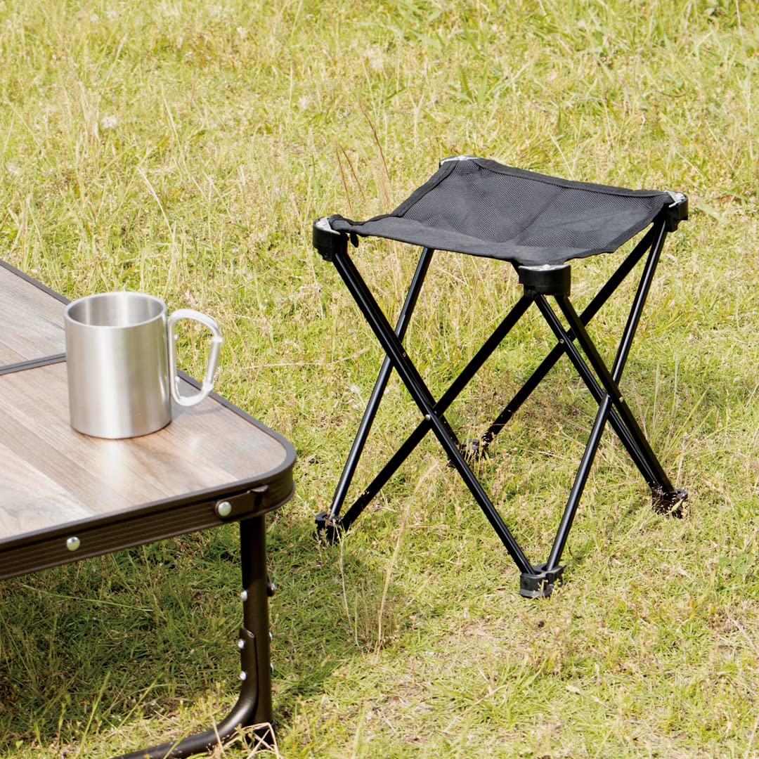 Takeda Corporation Lightweight Aluminum Folding Stool - Portable Outdoor Chair/Bench (Large, Brown) - View #3