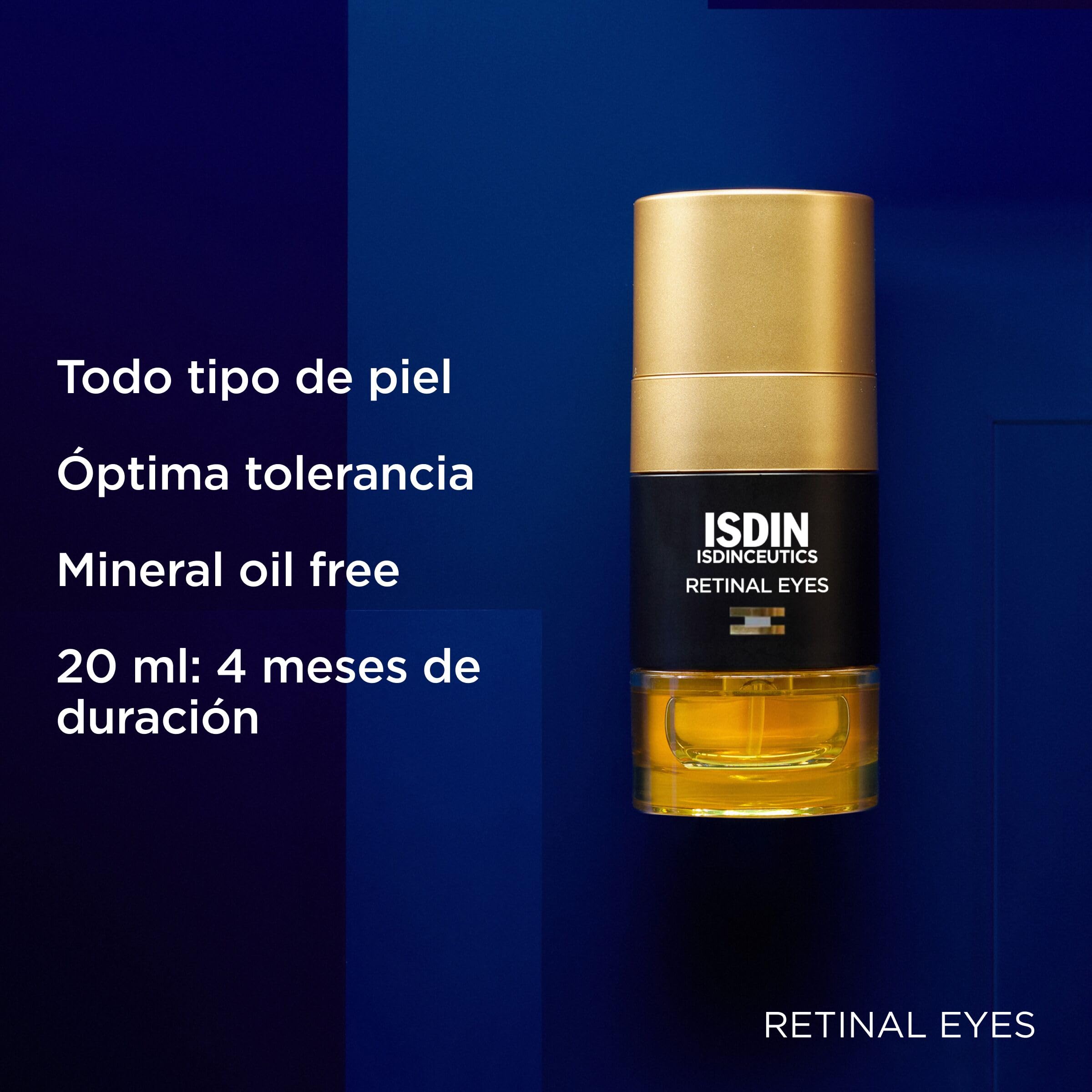 ISDIN ISDIN Isdinceutics Retinal Eyes Sérum Antiedad Global con Retinaldehído para el Contorno de Ojos Corrige los Cinco Signos de la Edad, 20 ml