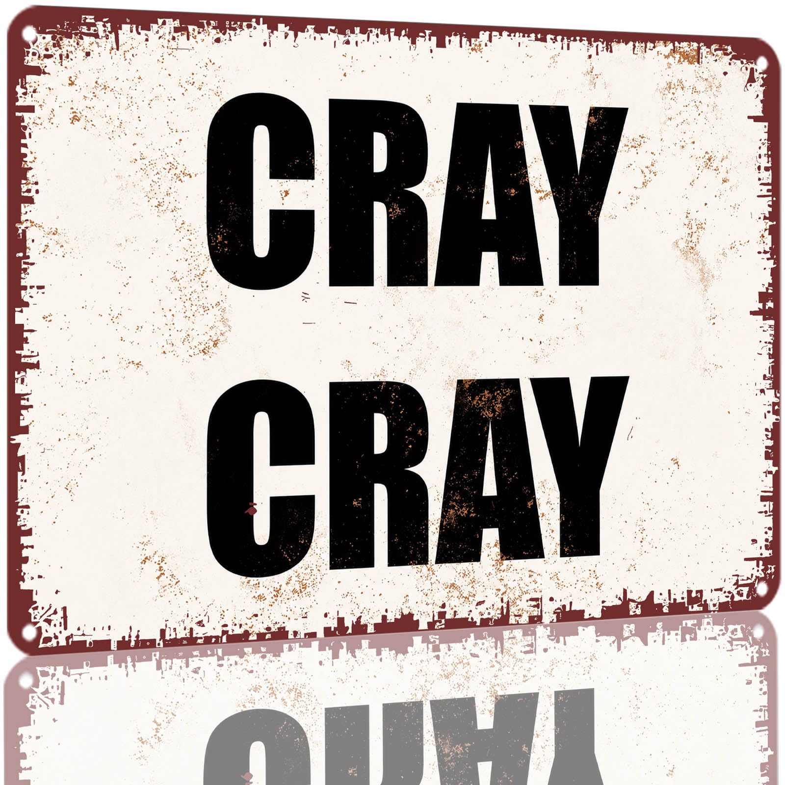 Kwqdozf As Pic Vintage Cray Metal Tin Sign 8X12 Inch Retro Wall Decor For Home Bar Garage
