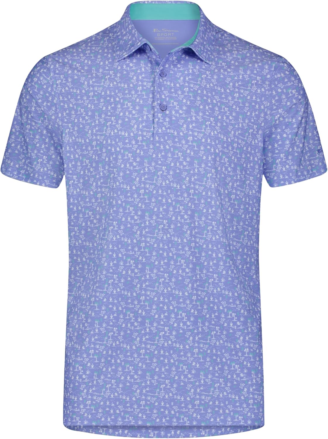Ben Sherman Men's Performance Luxury Golf Polo Shirt