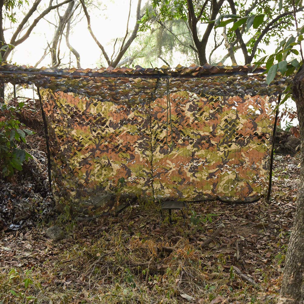 150D Malla Camuflaje Red Caza Estor para Caza Parasol Decoración Valla Fiesta — view 7