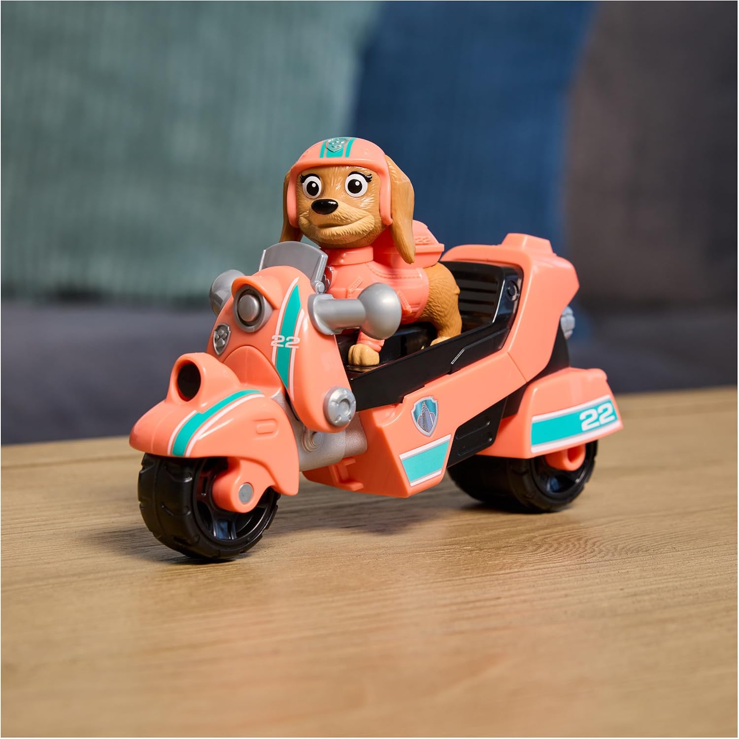 Paw Patrol, Liberty Rescue Motorcycle, Toy Bike with Collectible Action Figure, Sustainably Minded Kids Toys for Boys & Girls Ages 3 and Up