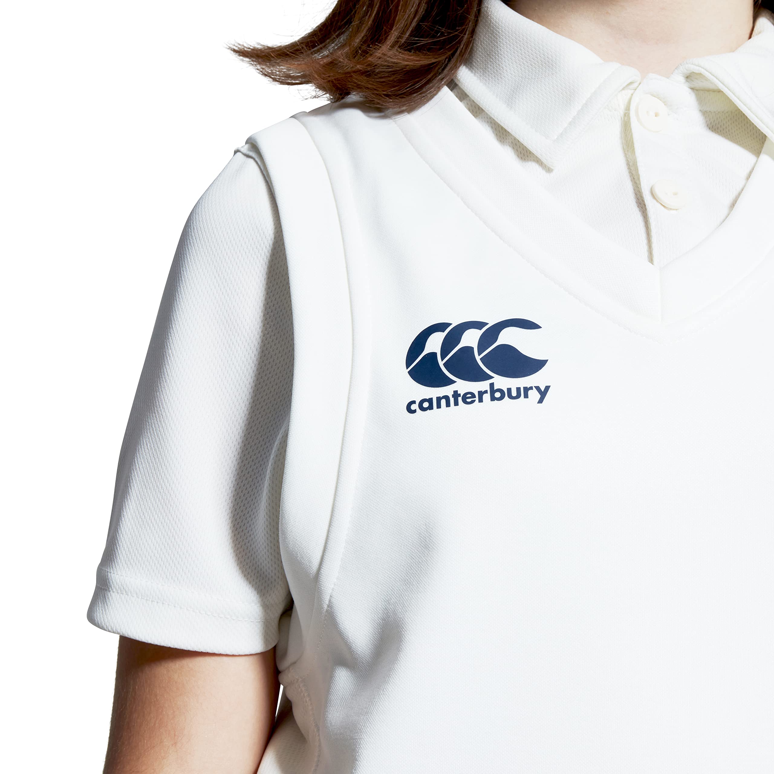 Canterbury Jungen Sleeveless Overshirt | Sweater Vest | Cricket Whites Sweatshirt