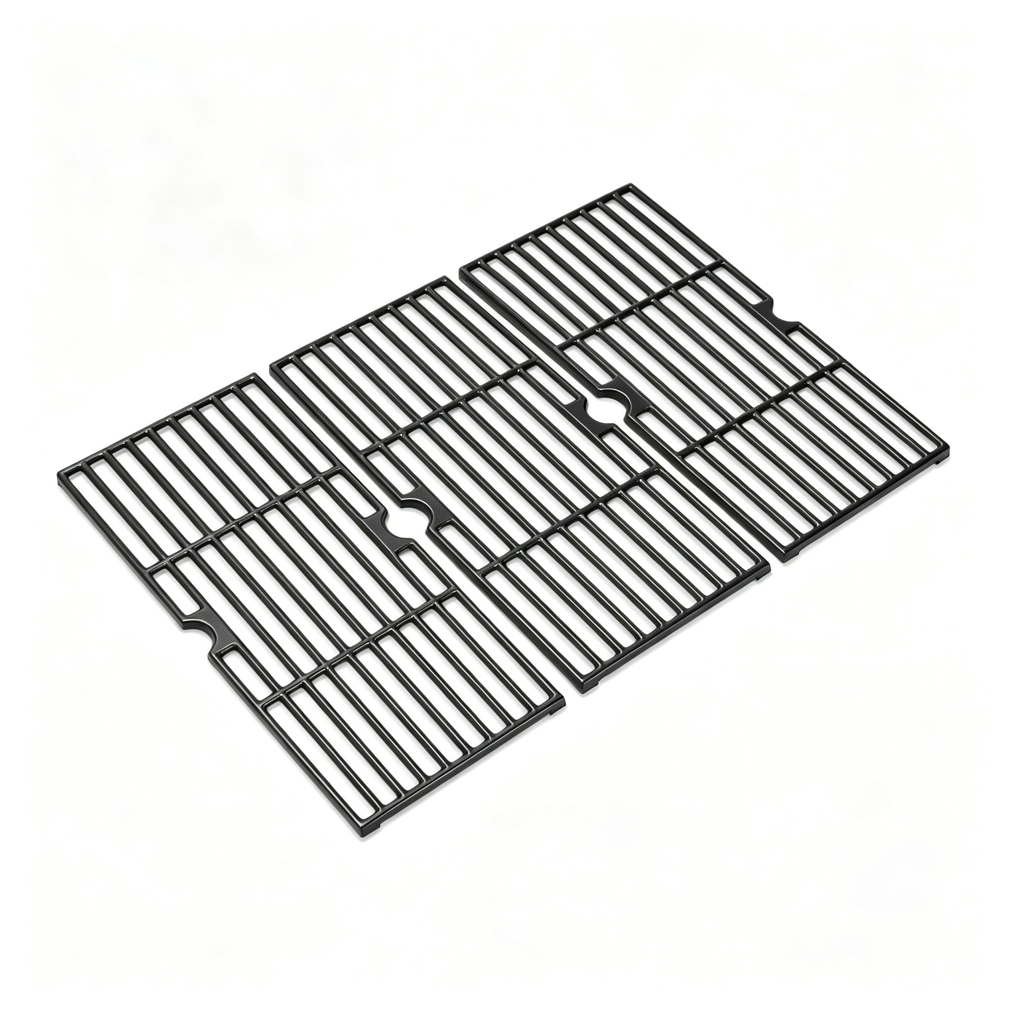 GFTIME Żeliwny ruszt do grillowania, 43 x 63 cm, do Enders Boston Pro 3, Enders Monroe Pro 3, Charbroil, Barbecook Siesta 310, Landmann Triton 3 i 4, części zamienne do rusztu do grilla, 3 sztuki