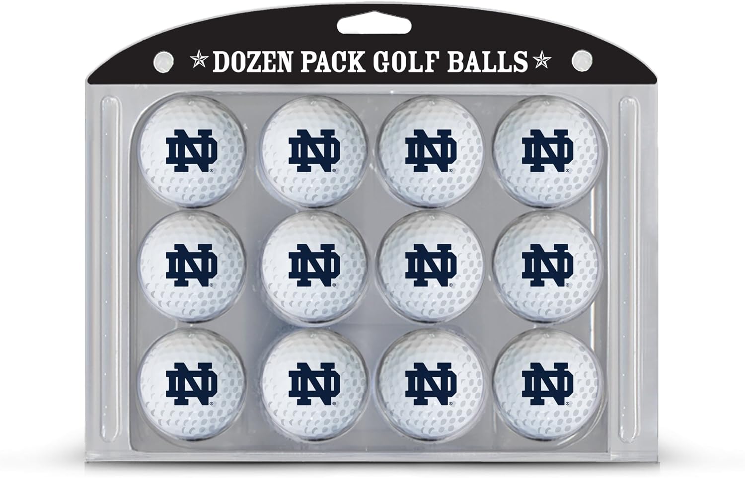 Team Golf NCAA Dozen Regulation Size Golf Balls, 12 Pack, Full Color Durable Team Imprint, Notre Dame Fighting Irish : Everything Else