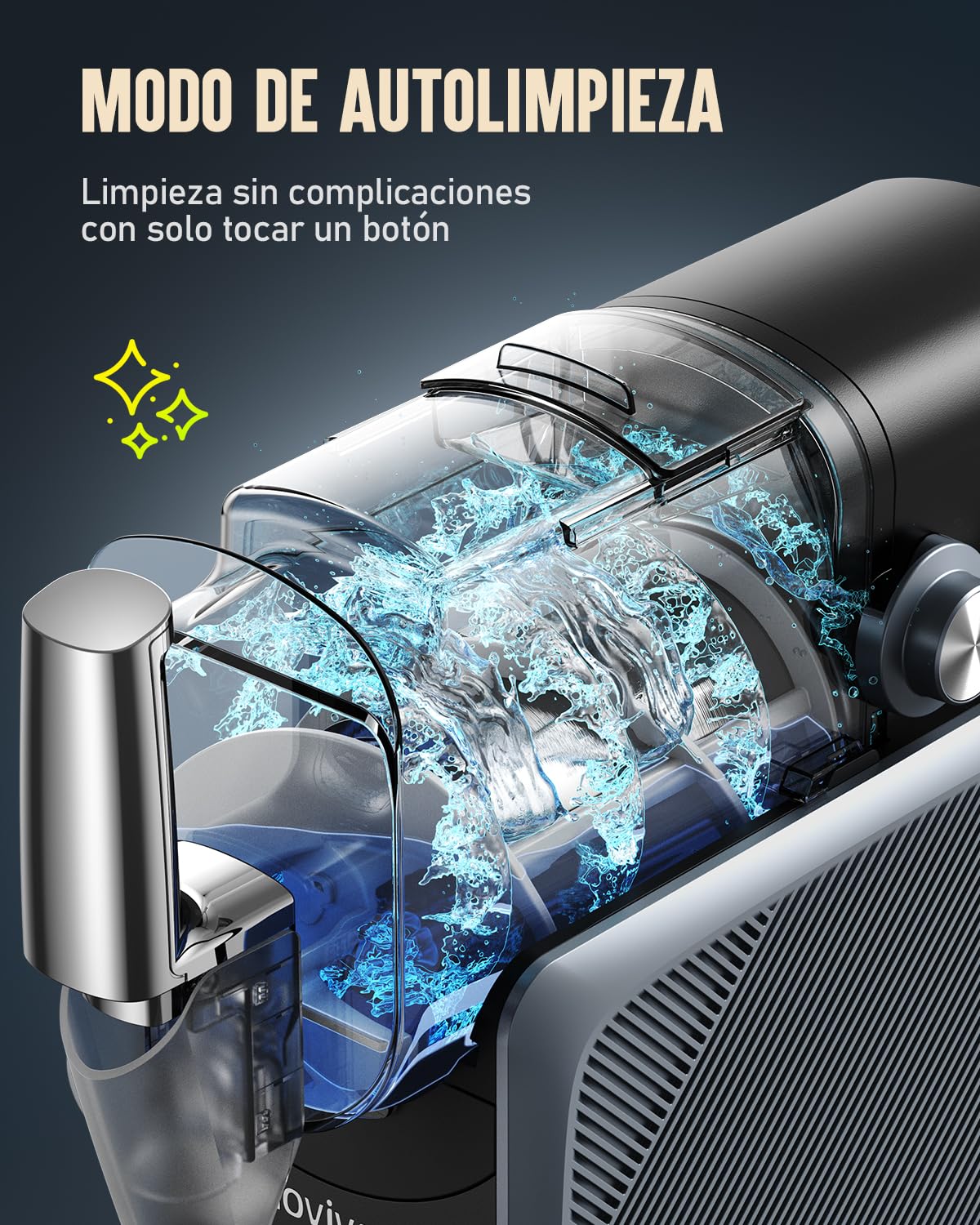 INOVIVA Macchina de Granizados 2,6 L, Slush Machine senza Ghiaccio, Granizadora de Granite a Casa con Autopulizia, 5 Modalità Preimpostate, Granite, Frappè, Frappè e cocktail ghiacciati