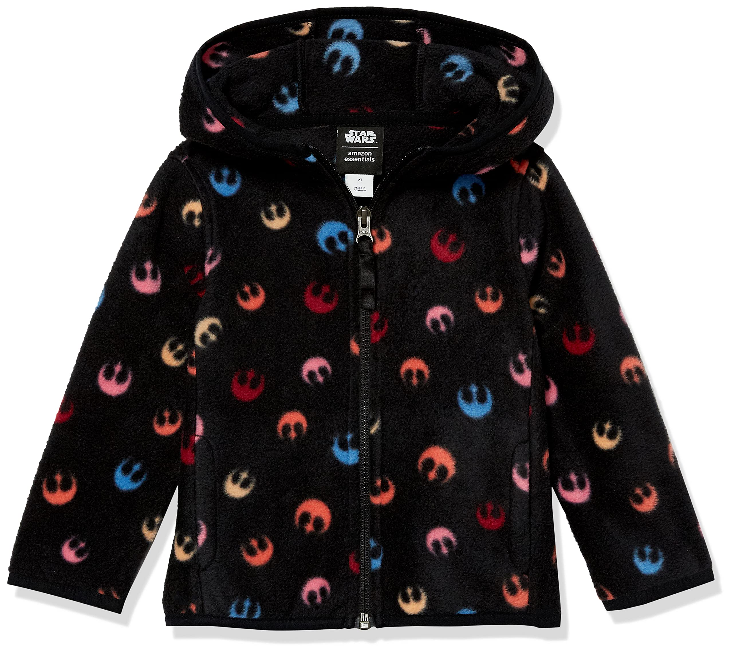 Amazon Essentials Niñas Chaquetas de Forro Polar con Capucha y Cremallera Completa