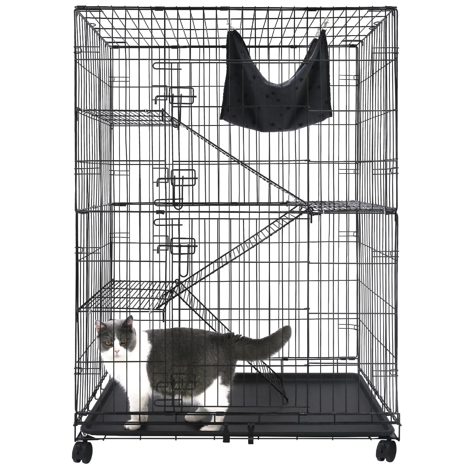 Homey Pet 4-Tier Cat Cage