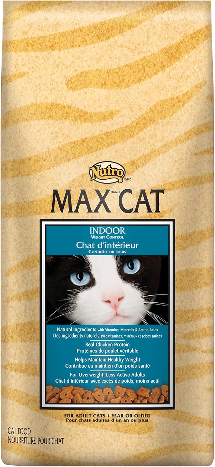 DISCONTINUED BY MANUFACTURER: NUTRO MAX CAT Indoor Adult Dry Cat Food, Weight Control, 6 lbs.