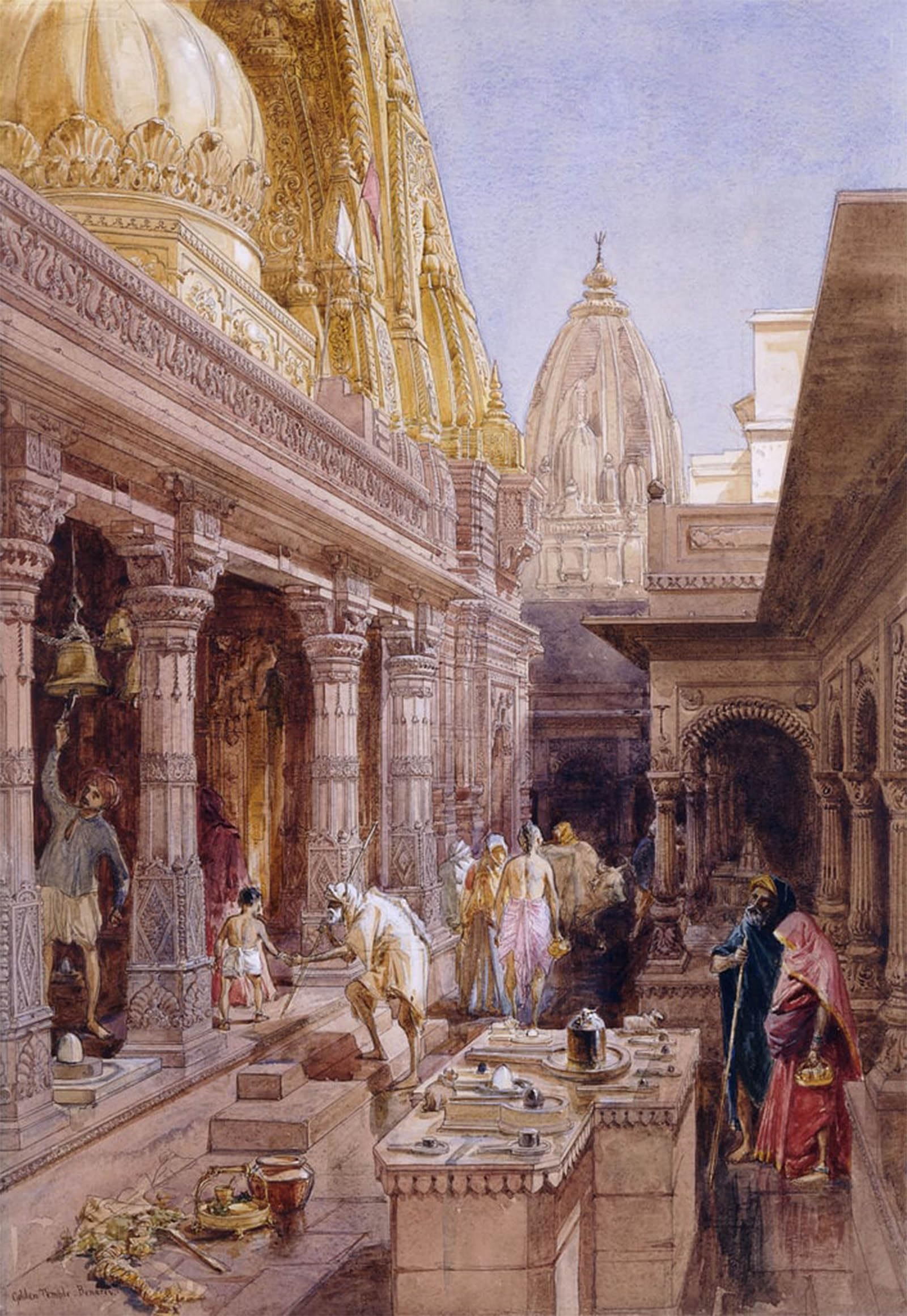 Cuadro en lienzo de William Simpson il Tempio d'Oro para decoración de pared 5
