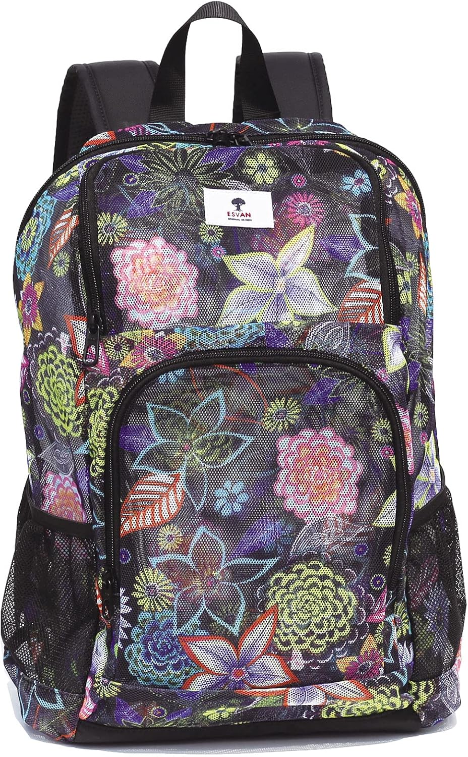 colorful mesh backpack