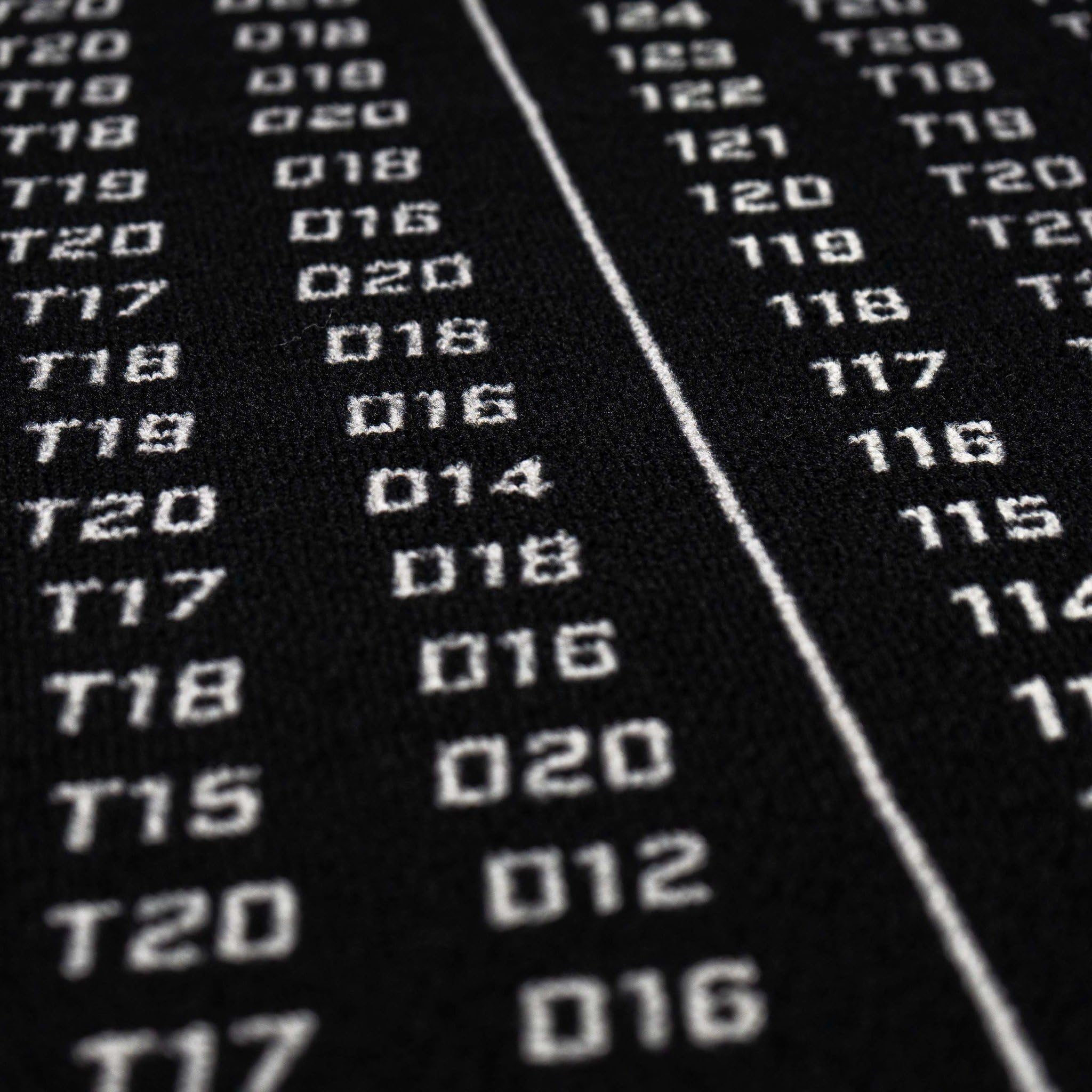 KOTO - Tappeto Checkout Nero 237 x 80cm, Indicatore Punteggio, Antiscivolo, Protegge Pavimento e Freccette