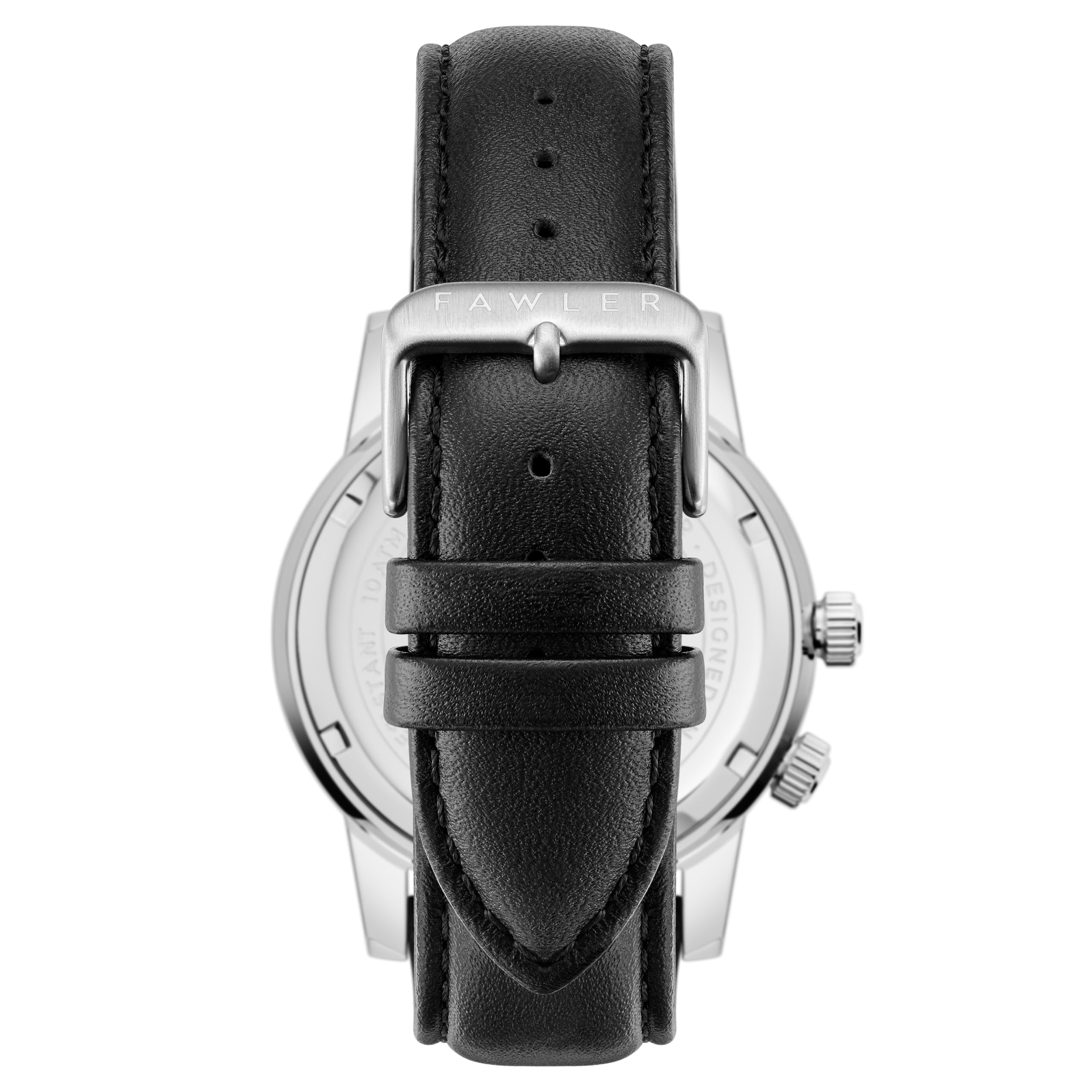 by Trendhim - Gentium - Montre à heure mondiale GMT - Pour homme - Étanche jusqu'à 10 ATM - Mouvement à quartz suisse Ronda 515 - Design danois
